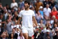 Carlos Alcaraz at the 2023 Wimbledon Championships.